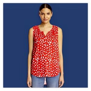 NWT Velvet by Graham & Spencer Febe Royalty Sleeveless Blouse